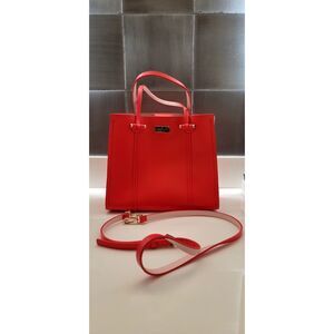 Kate Spade New York Abour Hill Small Elodie Leather Tote Bag in Pink Coral Lux